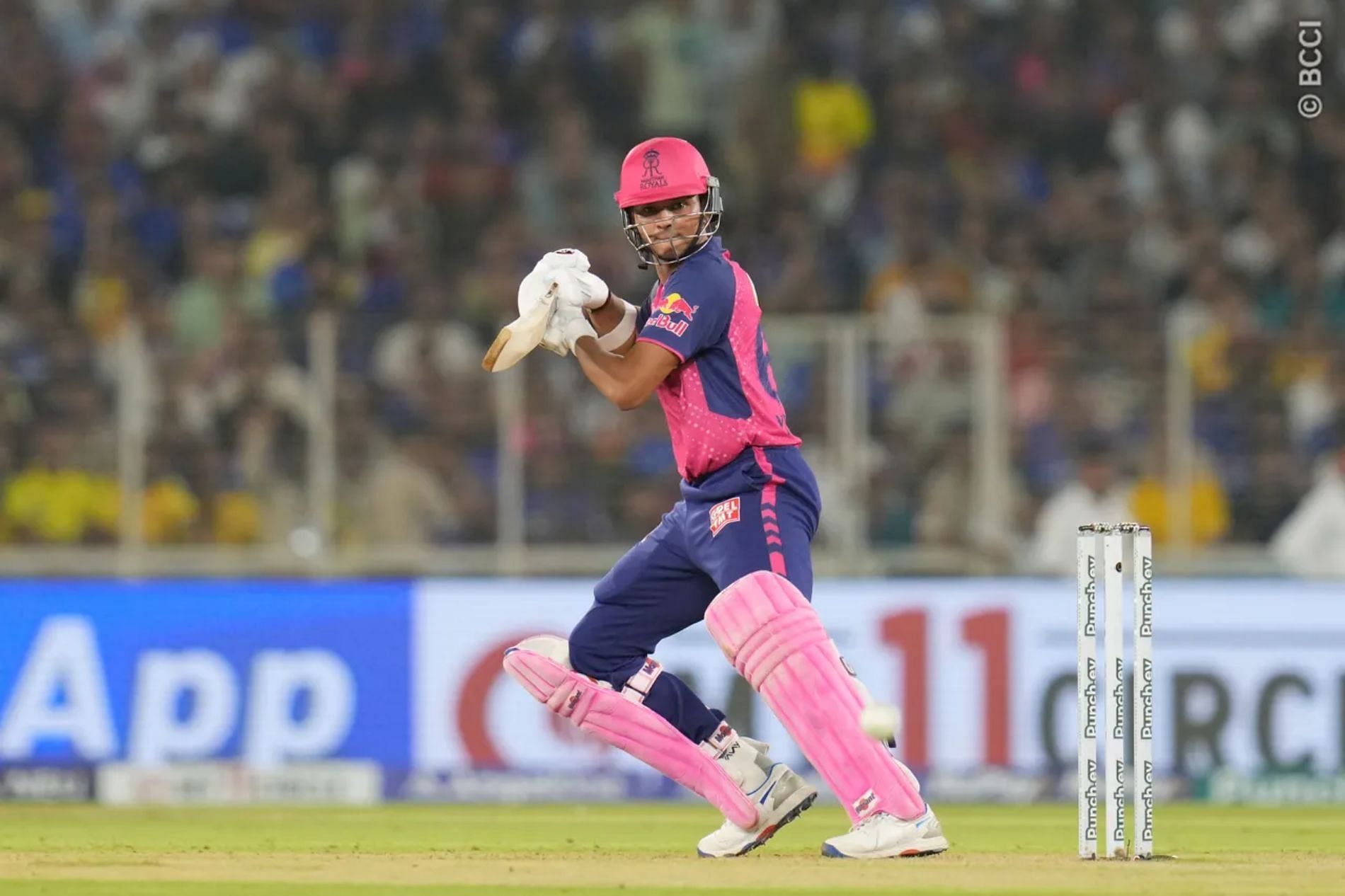 Yashasvi Jaiswal top-scored for RR in the chase with 45 off 30. (Image Credit: BCCI/ iplt20.com)